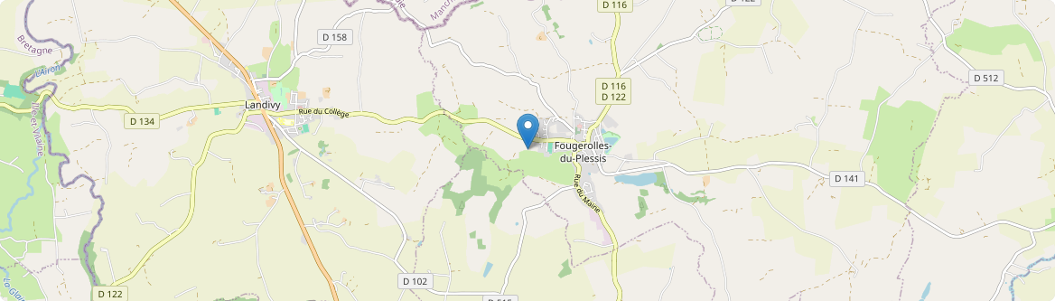 Fougerolles-du-Plessis - Carte