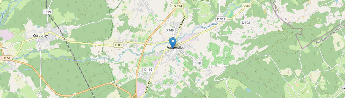 Fougerolles-Saint-Valbert - Carte