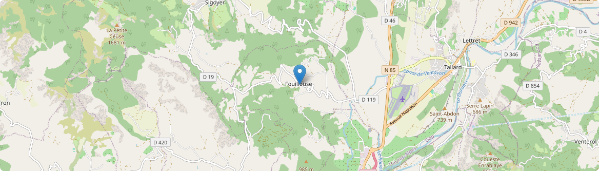 Fouillouse - Carte