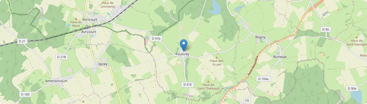 Foulcrey - Carte