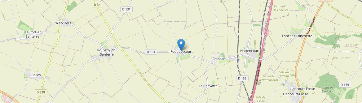 Fouquescourt - Carte