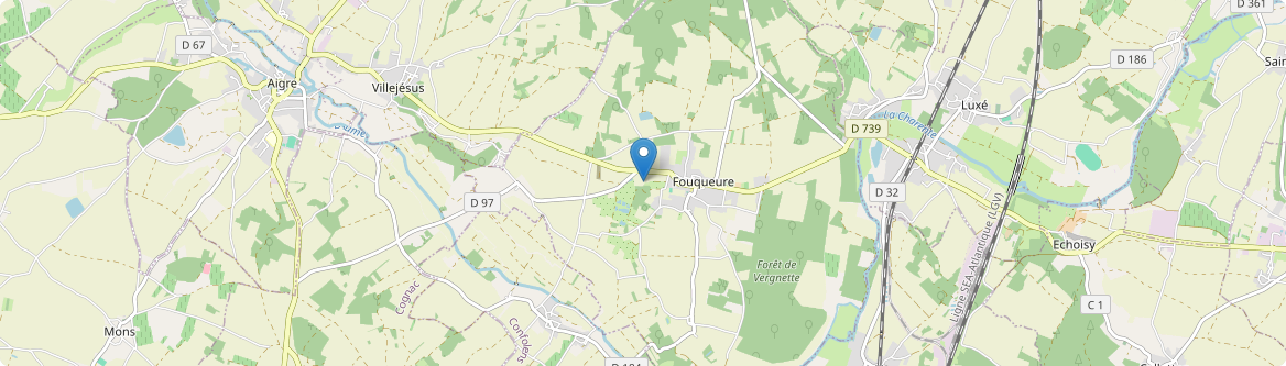 Fouqueure - Carte