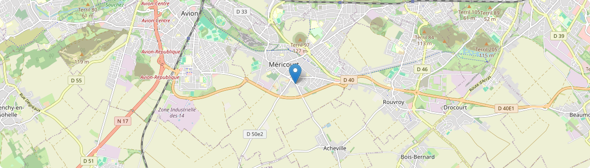 Fouquières-lès-Lens - Carte