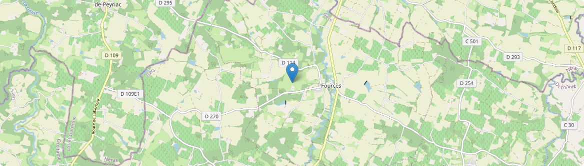 Fourcès - Carte