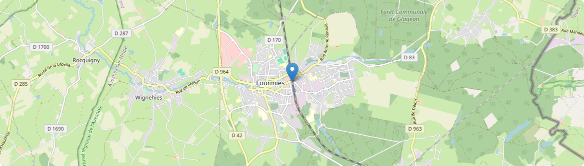 Fourmies - Carte
