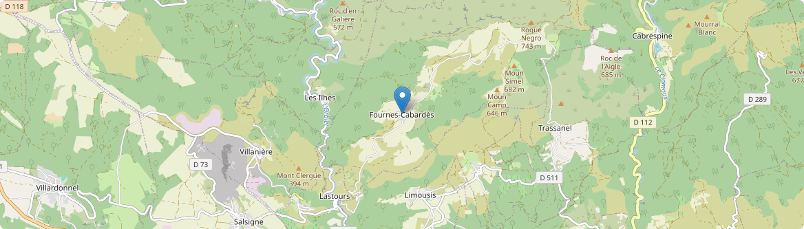 Fournes-Cabardès - Carte