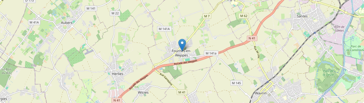 Fournes-en-Weppes - Carte