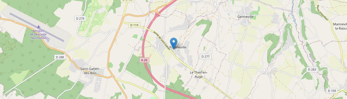 Fourneville - Carte