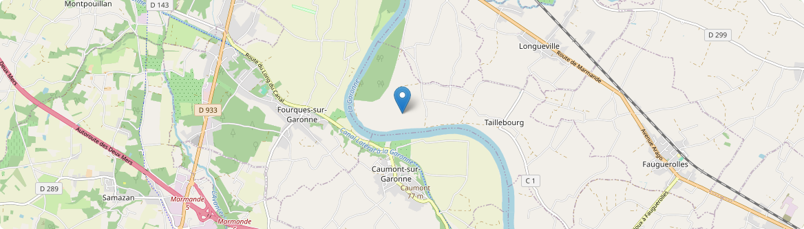 Fourques-sur-Garonne - Carte