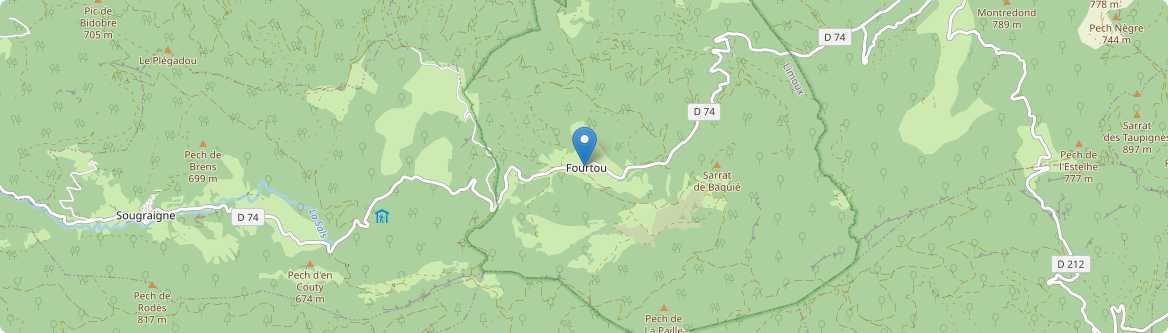Fourtou - Carte
