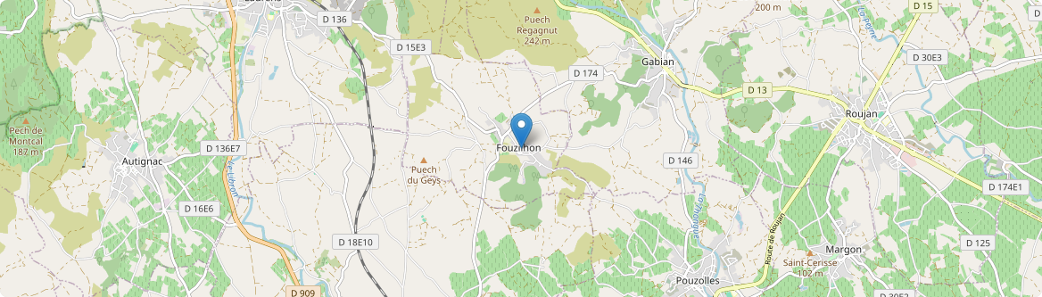 Fouzilhon - Carte