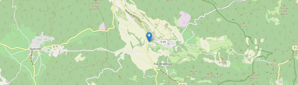 Fox-Amphoux - Carte