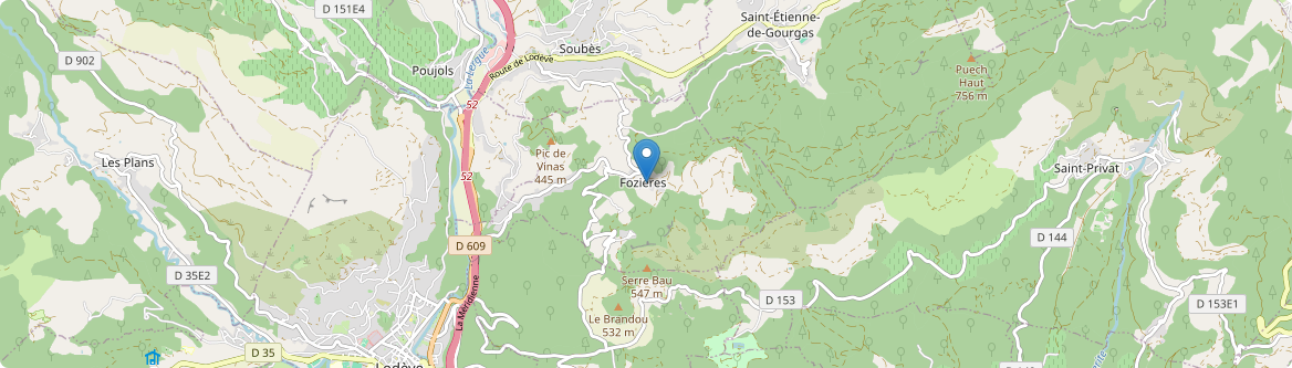 Fozières - Carte