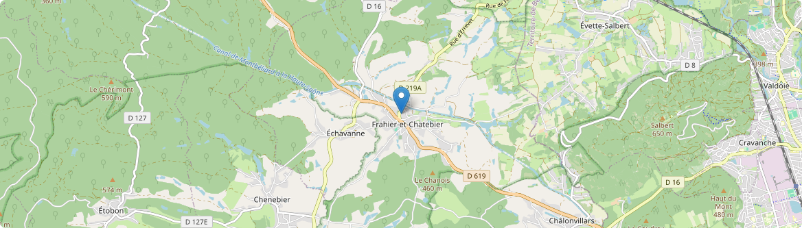 Frahier-et-Chatebier - Carte