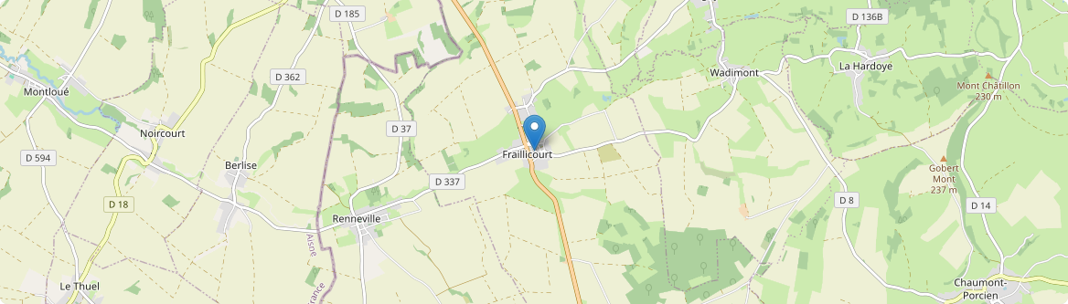 Fraillicourt - Carte