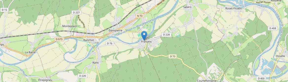 Fraisans - Carte