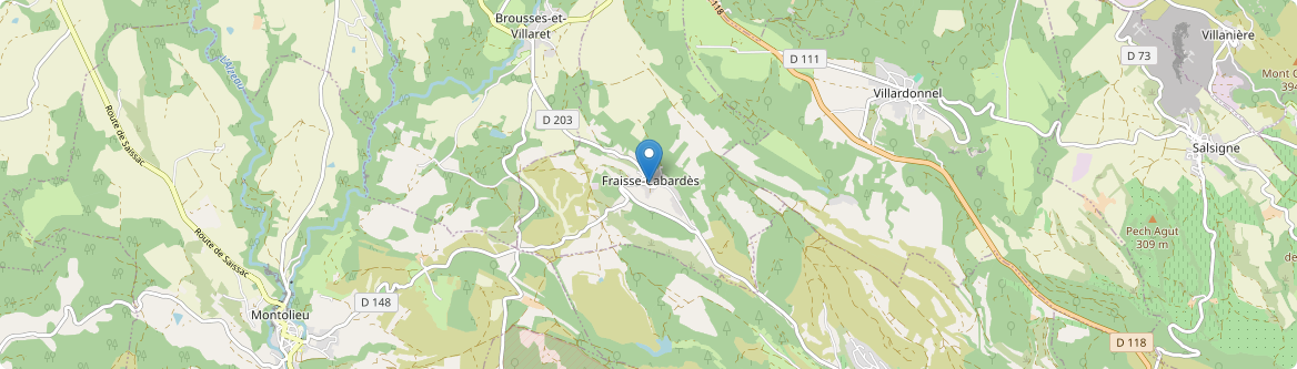 Fraisse-Cabardès - Carte