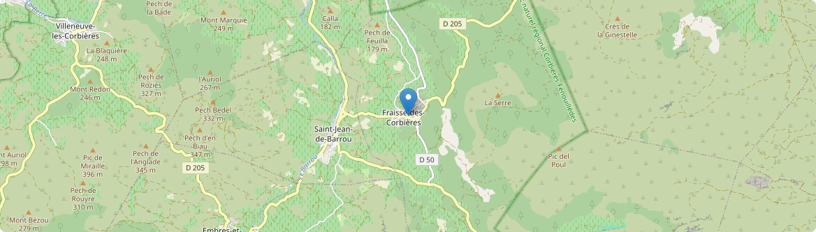 Fraissé-des-Corbières - Carte