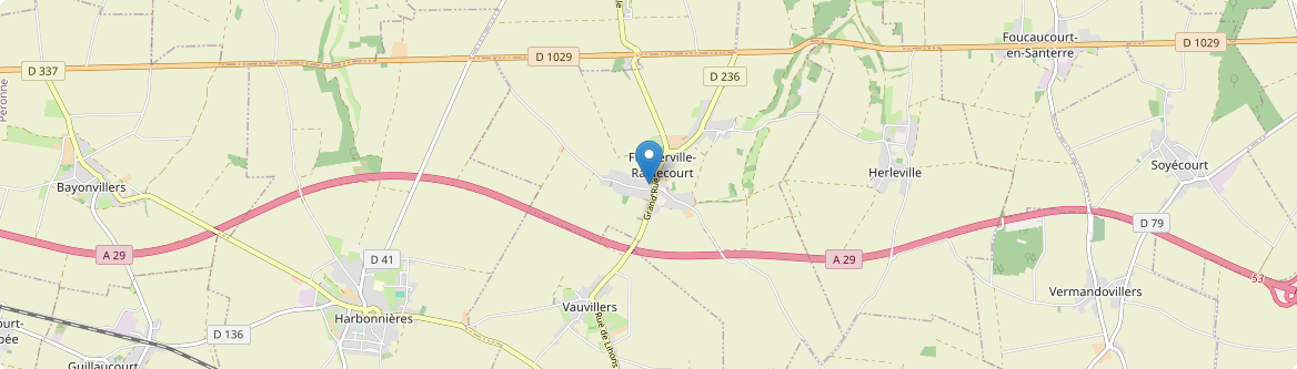 Framerville-Rainecourt - Carte