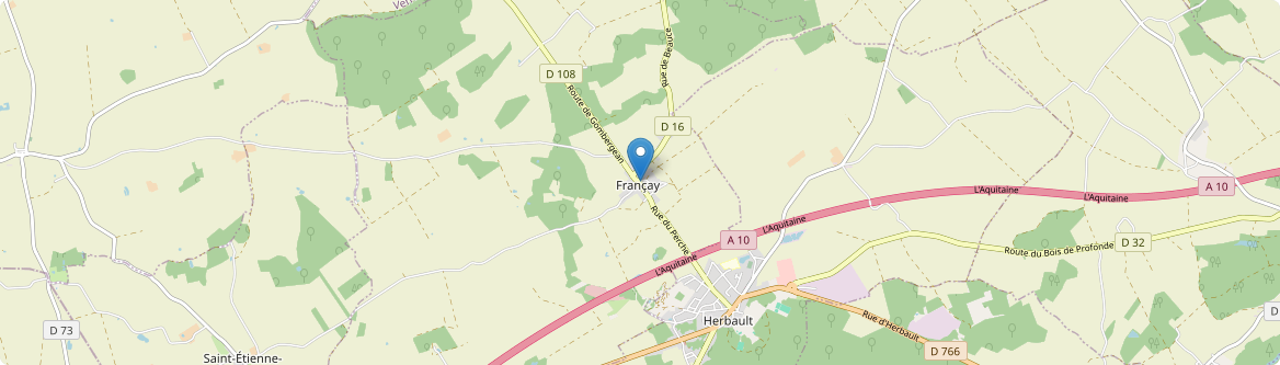 Françay - Carte