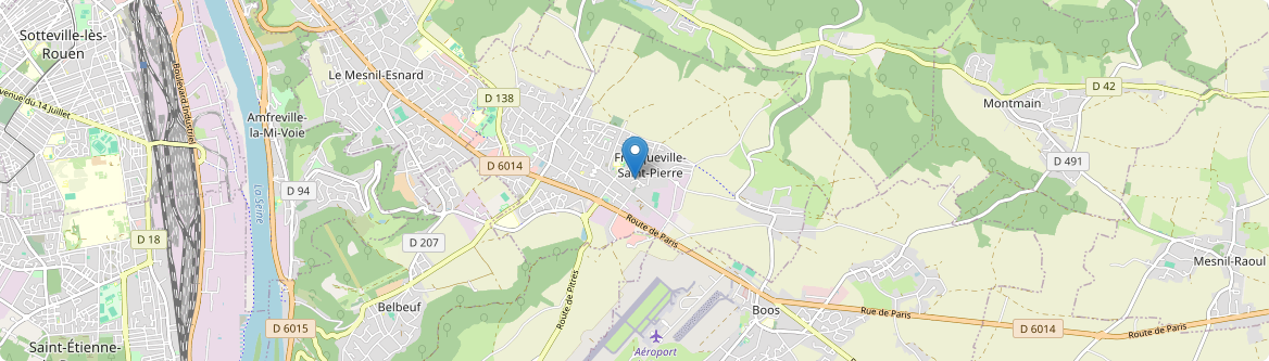 Franqueville-Saint-Pierre - Carte