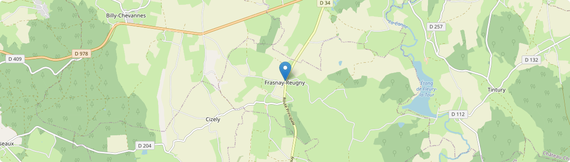 Frasnay-Reugny - Carte