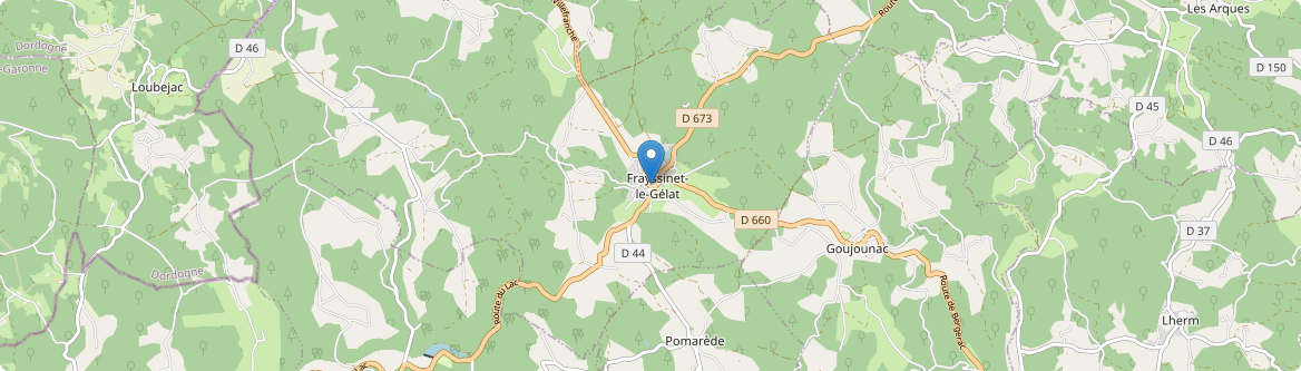 Frayssinet-le-Gélat - Carte
