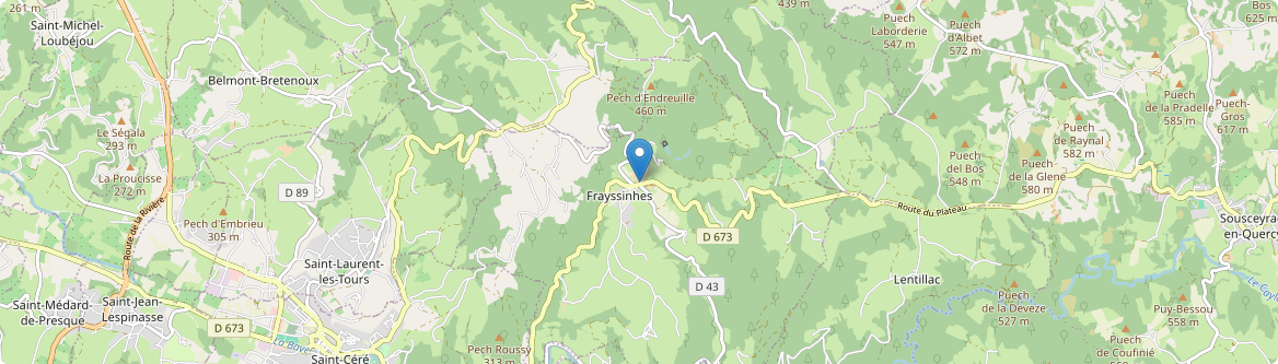 Frayssinhes - Carte