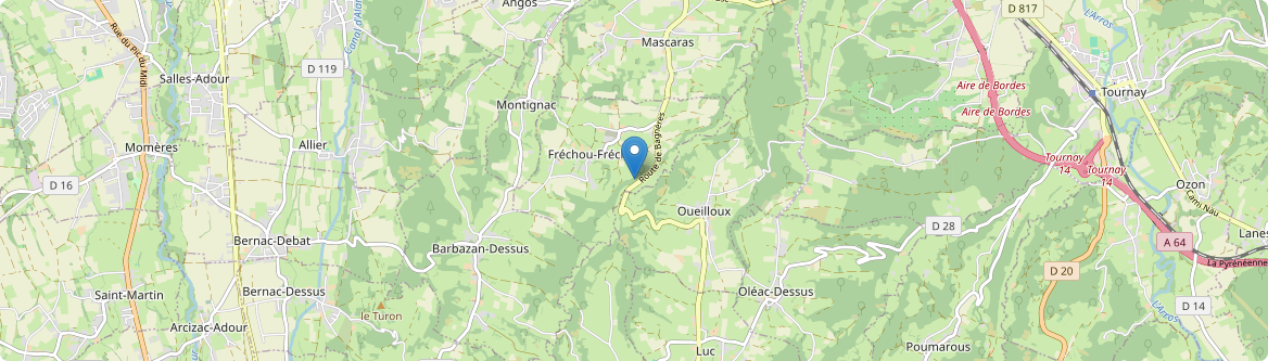 Fréchou-Fréchet - Carte