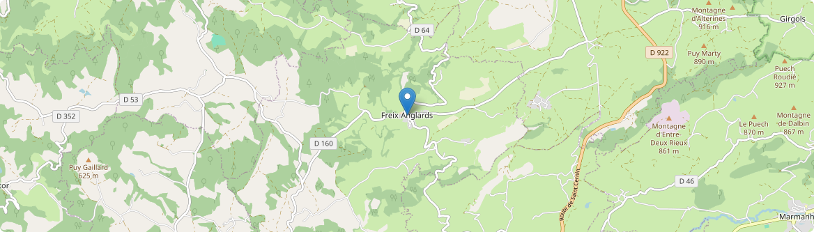 Freix-Anglards - Carte