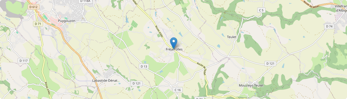 Fréjairolles - Carte