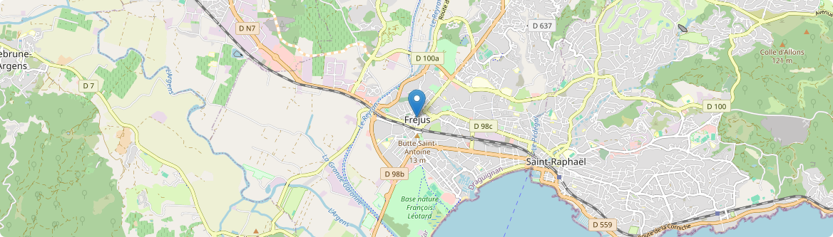 Fréjus - Carte