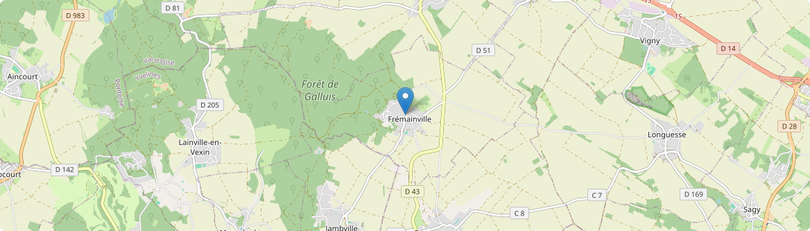 Frémainville - Carte