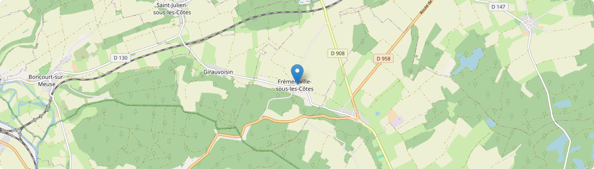 Frémeréville-sous-les-Côtes - Carte