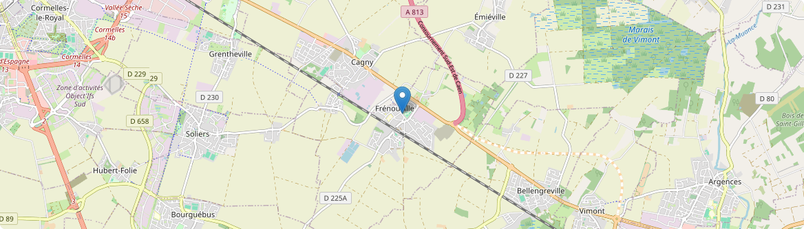 Frénouville - Carte