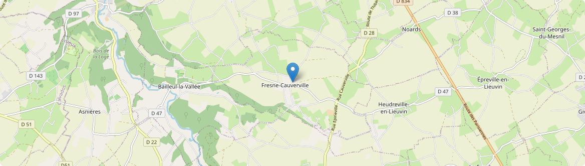 Fresne-Cauverville - Carte