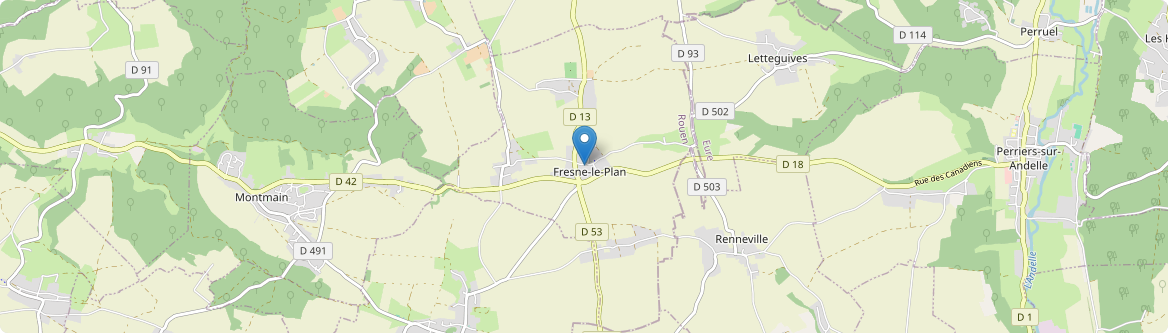 Fresne-le-Plan - Carte