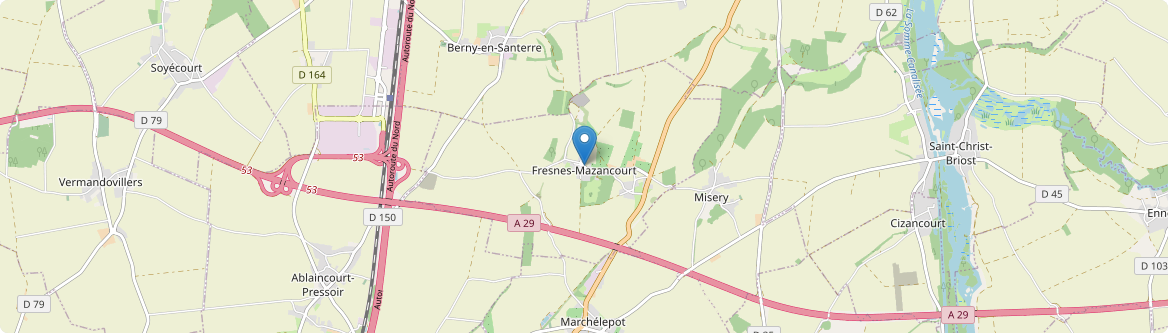 Fresnes-Mazancourt - Carte