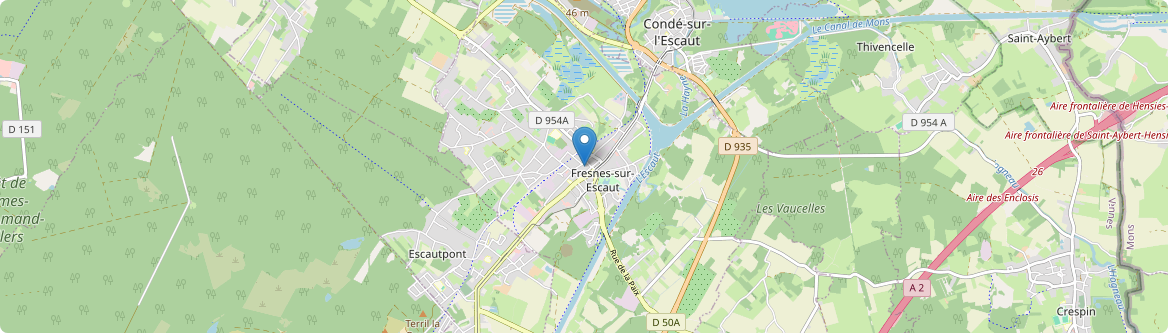 Fresnes-sur-Escaut - Carte