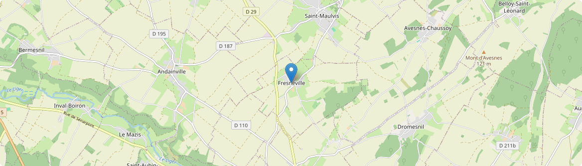 Fresneville - Carte