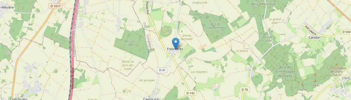 Fresnières - Carte