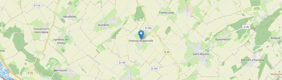 Fresnoy-Andainville - Carte
