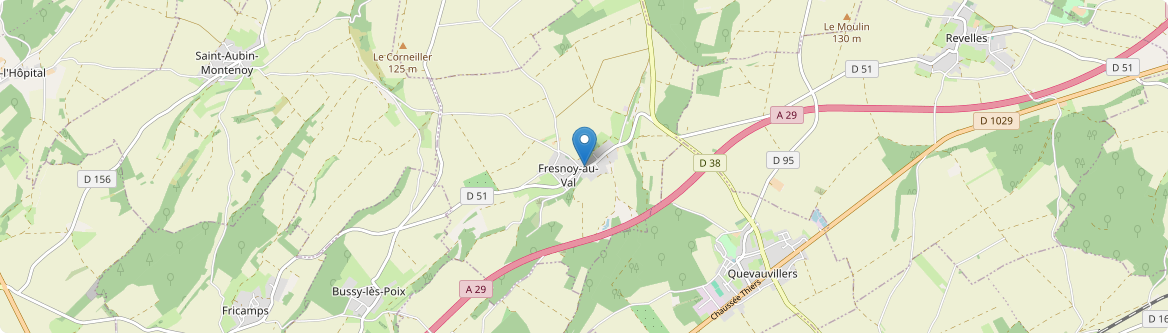Fresnoy-au-Val - Carte
