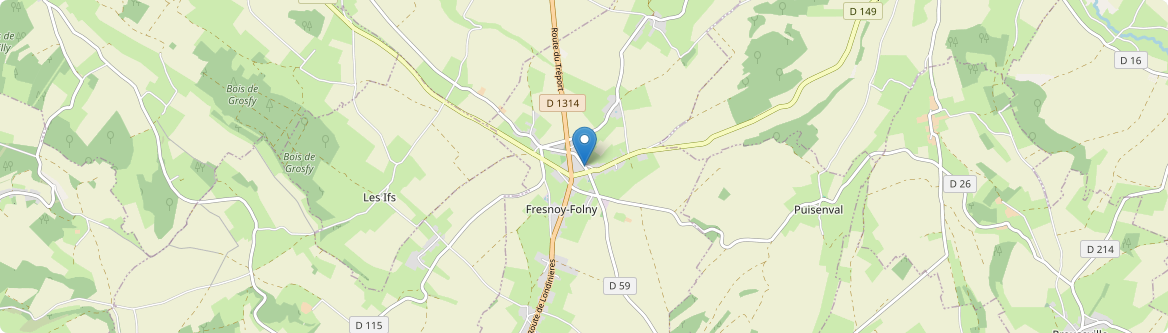 Fresnoy-Folny - Carte