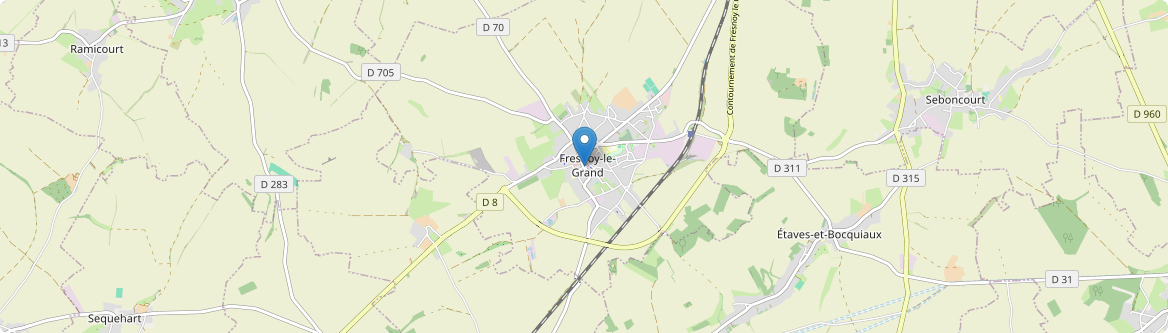 Fresnoy-le-Grand - Carte
