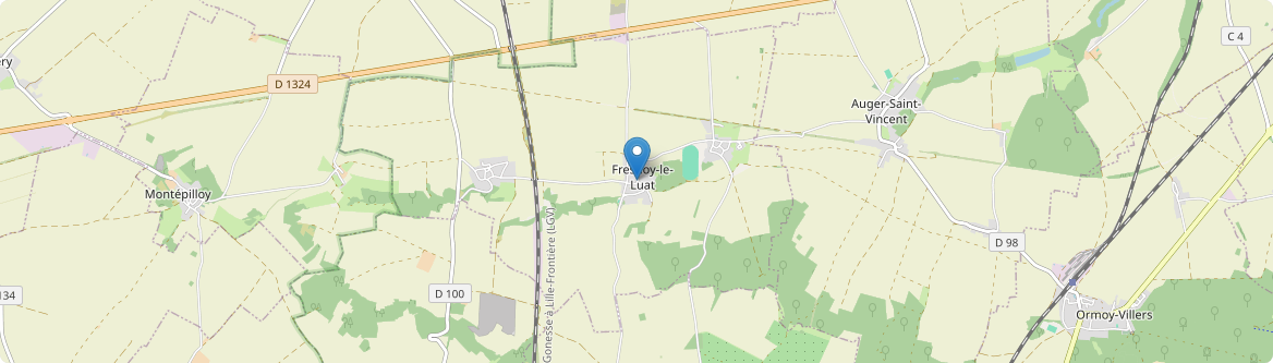 Fresnoy-le-Luat - Carte