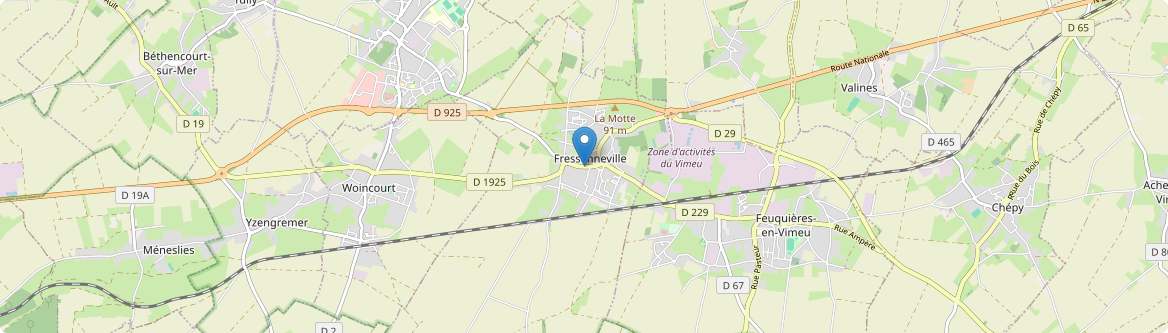 Fressenneville - Carte