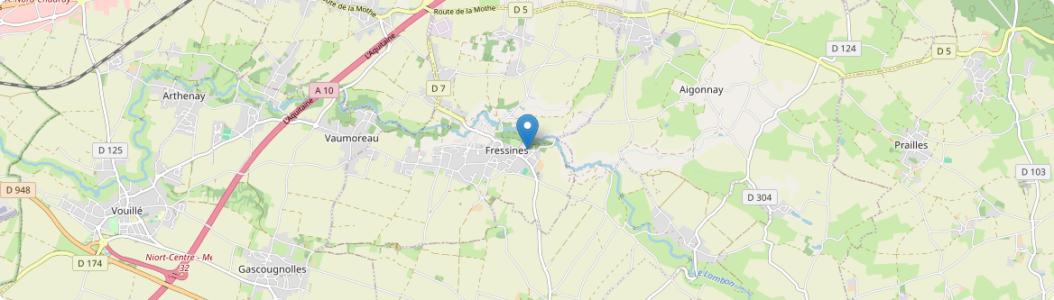 Fressines - Carte
