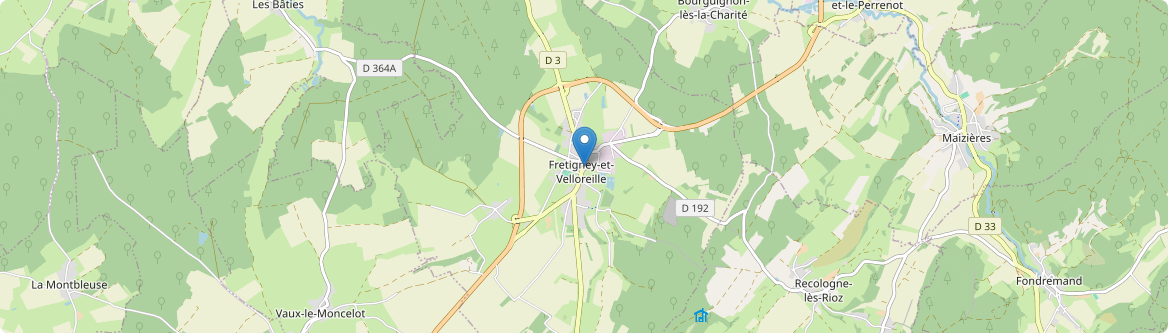 Fretigney-et-Velloreille - Carte