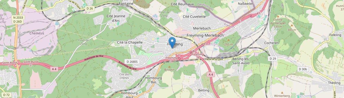 Freyming-Merlebach - Carte